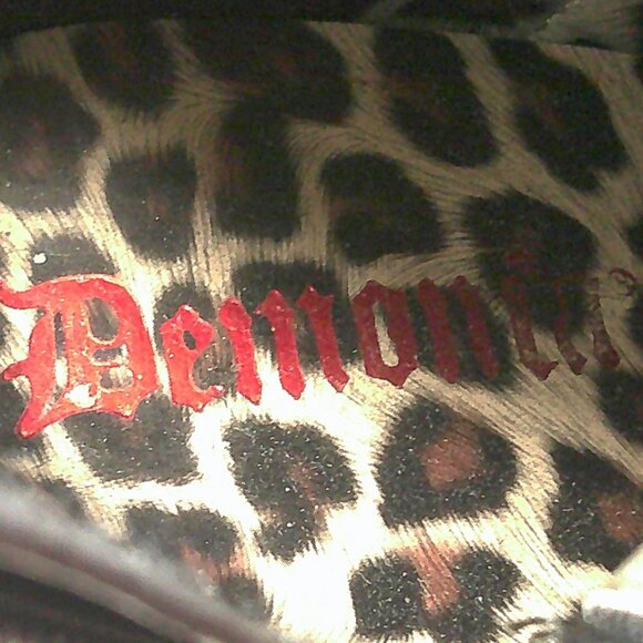 Demonia Torment-700 Black Platform Studded Goth Punk Grunge Ankle Boots Size 7 - Picture 7 of 13